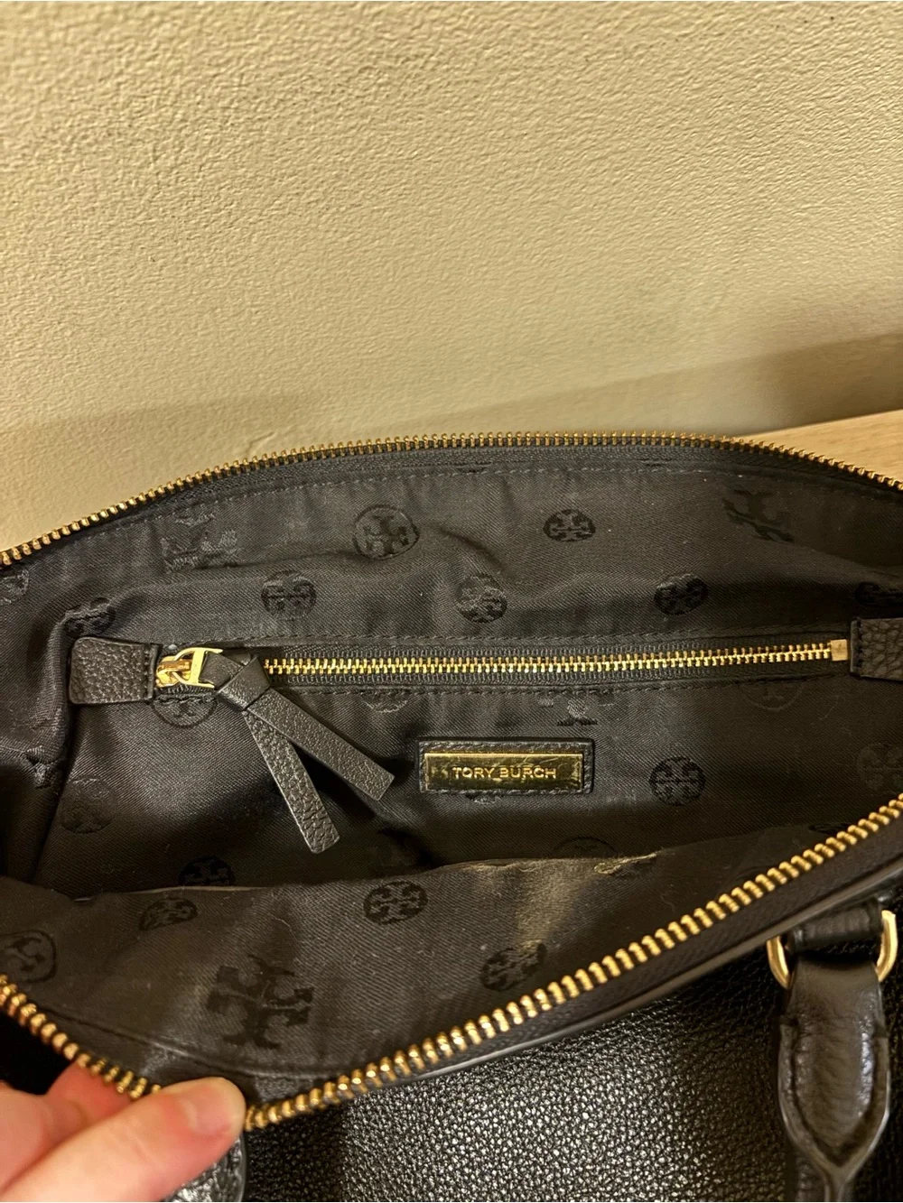Tory Burch pebbled leather